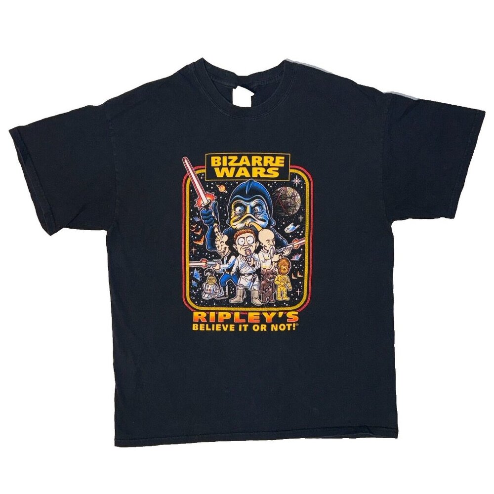 Bizarre Wars Ripleys Believe It Or Not Star Wars Parody Amusement Park Tshirt -L